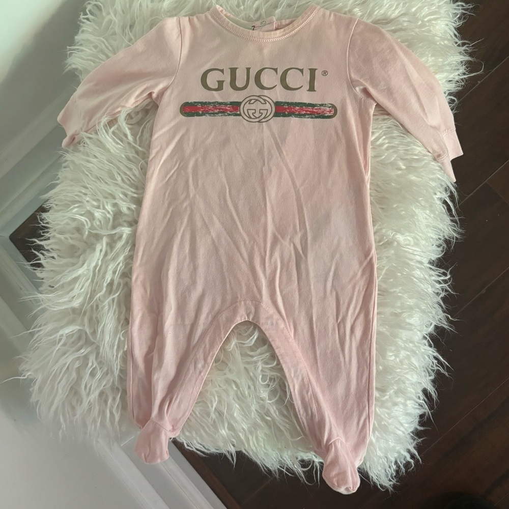 Authentic infant Gucci romper size 3-6 months